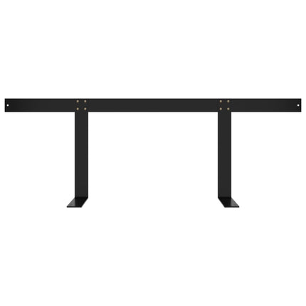 ryglæn til pallesofa 110 cm jern sort