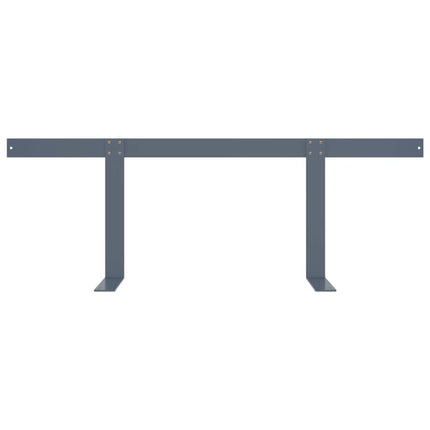 ryglæn til pallesofa 110 cm jern lysegrå
