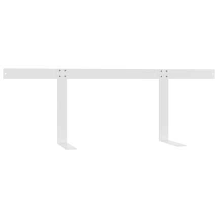 ryglæn til pallesofa 110 cm jern hvid
