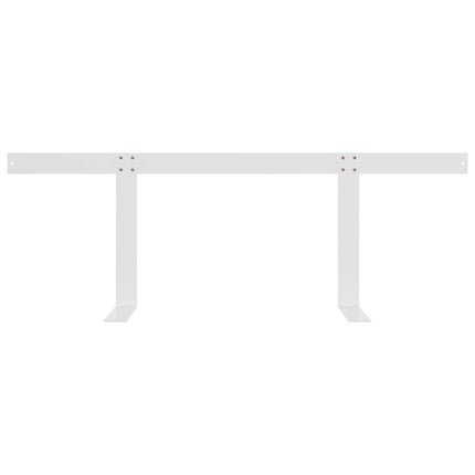 ryglæn til pallesofa 110 cm jern hvid
