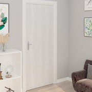 selvklæbende dørfolie 4 stk. 210x90 cm PVC hvidt træ