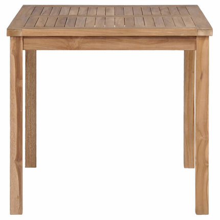havespisesæt 3 dele 80x80 cm massivt teaktræ