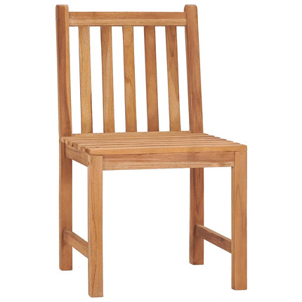 5-delt havespisesæt 80x80 cm massivt teaktræ