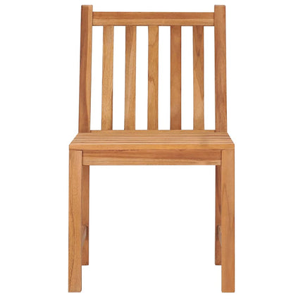5-delt havespisesæt 80x80 cm massivt teaktræ