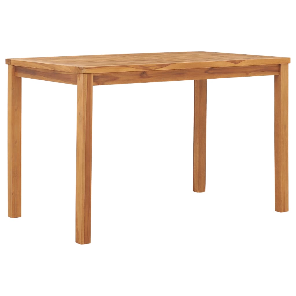 7-delt havespisesæt 120x70 cm massivt teaktræ