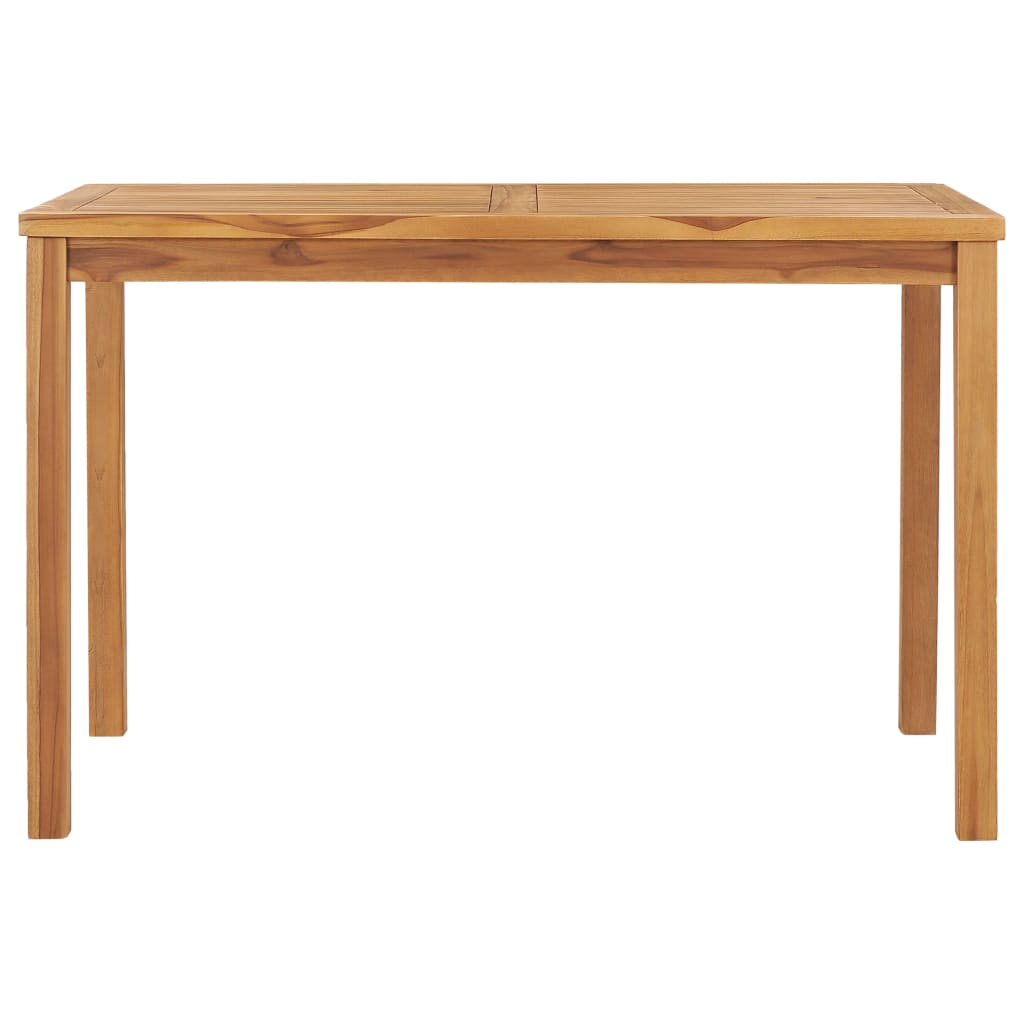 7-delt havespisesæt 120x70 cm massivt teaktræ