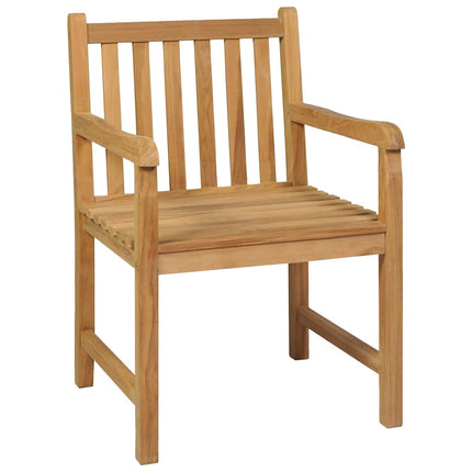 5-delt havespisesæt 150x90 cm massivt teaktræ