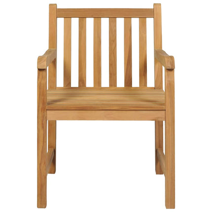 5-delt havespisesæt 150x90 cm massivt teaktræ