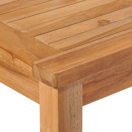 5-delt havespisesæt 150x90 cm massivt teaktræ