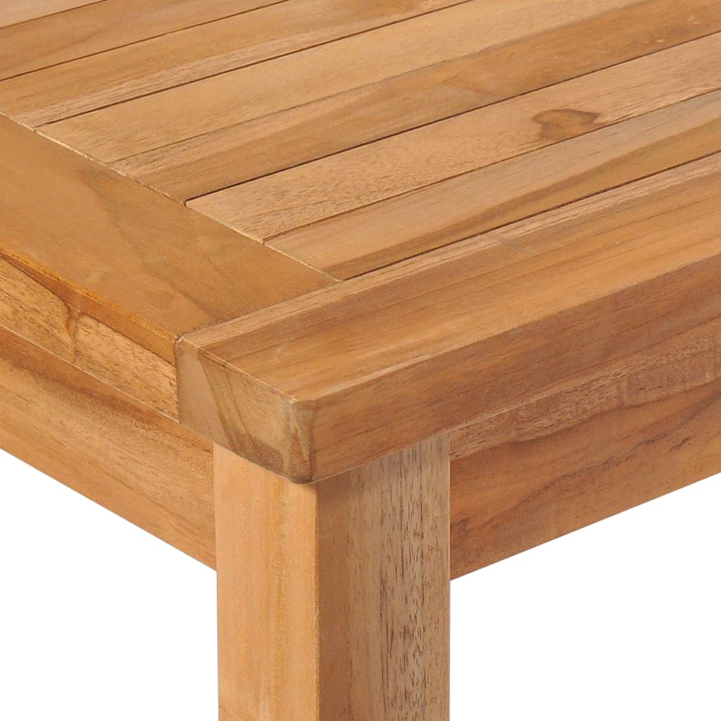 5-delt havespisesæt 150x90 cm massivt teaktræ