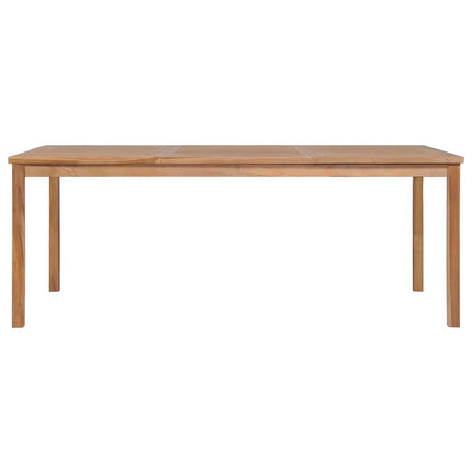 7-delt havespisesæt 200x100 cm massivt teaktræ