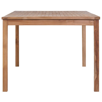 9-delt havespisesæt 200x100 cm massivt teaktræ