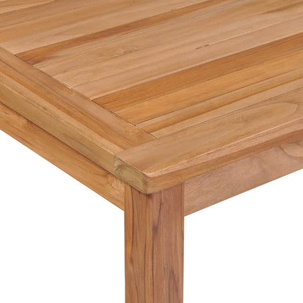 9-delt havespisesæt 200x100 cm massivt teaktræ