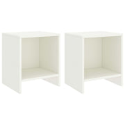 sengeborde 2 stk. 35x30x40 cm massivt fyrretræ hvid