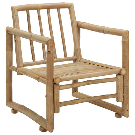 havestole 2 stk. med hynder bambus