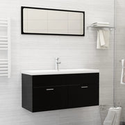 indbygget håndvask med hane 101x39x18 cm keramisk hvid