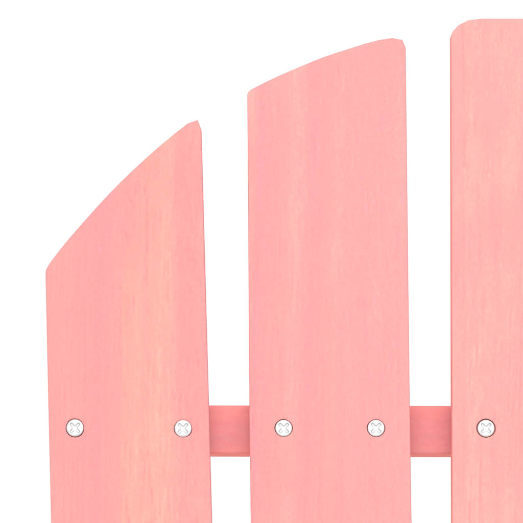 Adirondack-havestol massivt grantræ lyserød