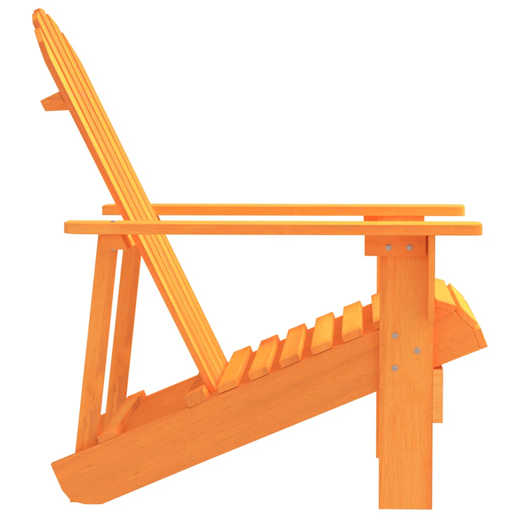 Adirondack-havestol massivt grantræ orange