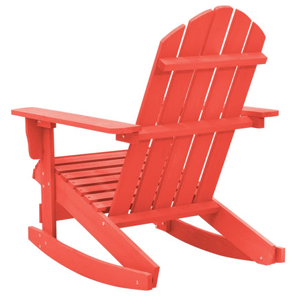 Adirondack-gyngestol massivt grantræ rød