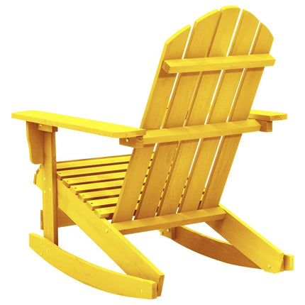 Adirondack-gyngestol massivt grantræ gul