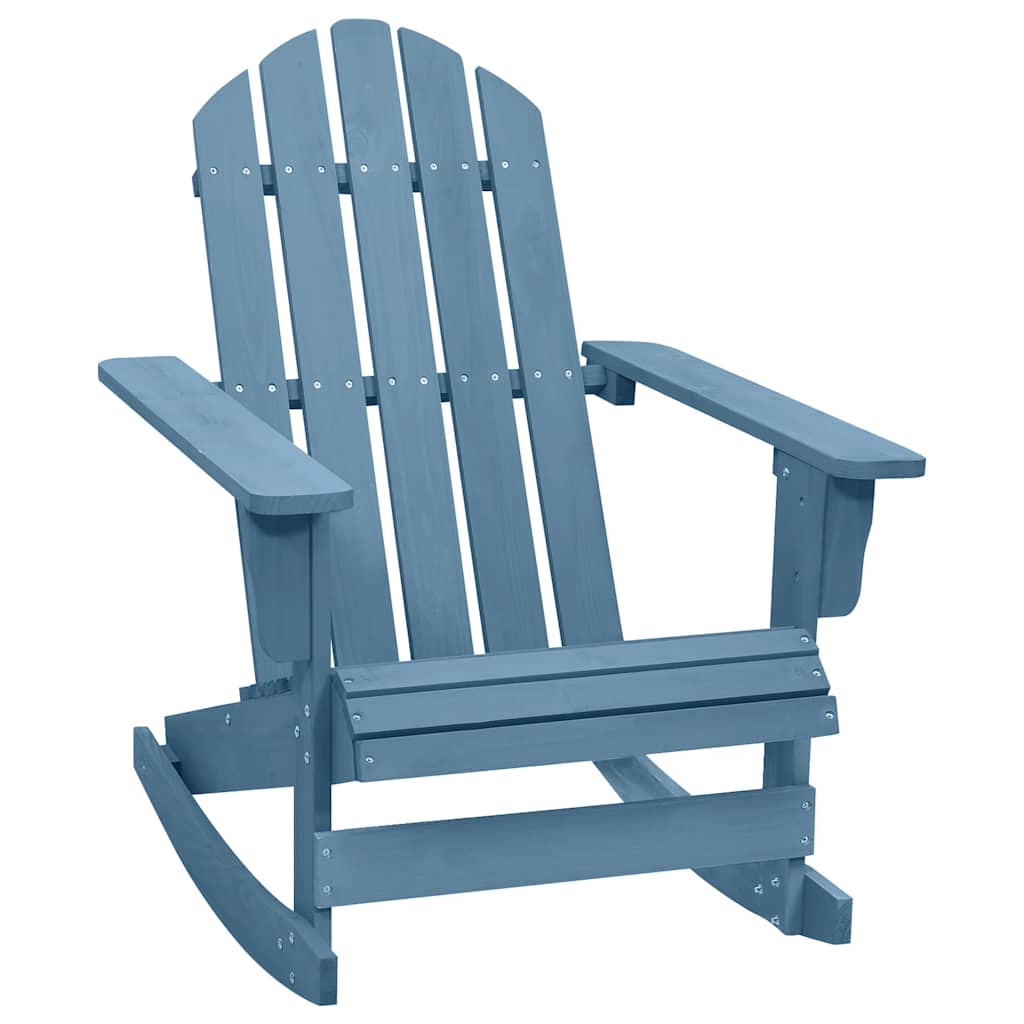 vidaXL Adirondack-gyngestol massivt grantræ blå