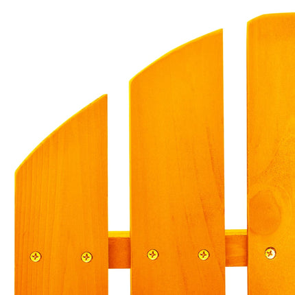 Adirondack-gyngestol massivt grantræ orange