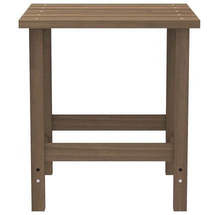 Adirondack-havestol med bord massivt grantræ brun