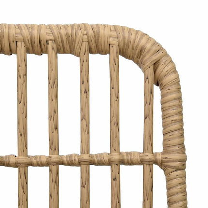 udendørs spisebordssæt 3 dele polyrattan og glas