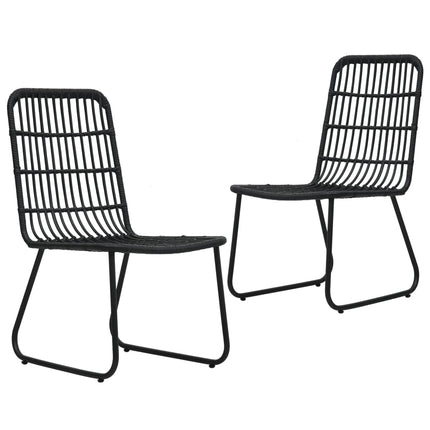 udendørs spisebordssæt 3 dele polyrattan og glas