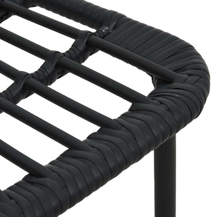 udendørs spisebordssæt 3 dele polyrattan og glas