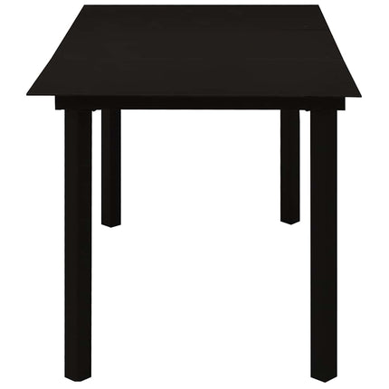 udendørs spisebordssæt 5 dele polyrattan og glas