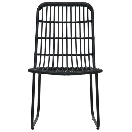 udendørs spisebordssæt 7 dele polyrattan og glas