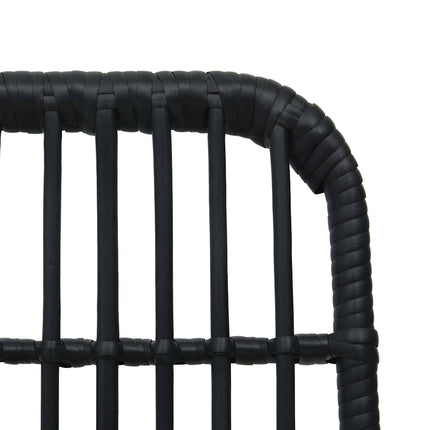 udendørs spisebordssæt 7 dele polyrattan og glas