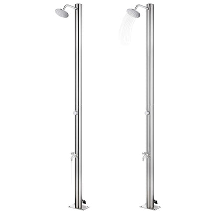 havebruser 215 cm rustfrit stål