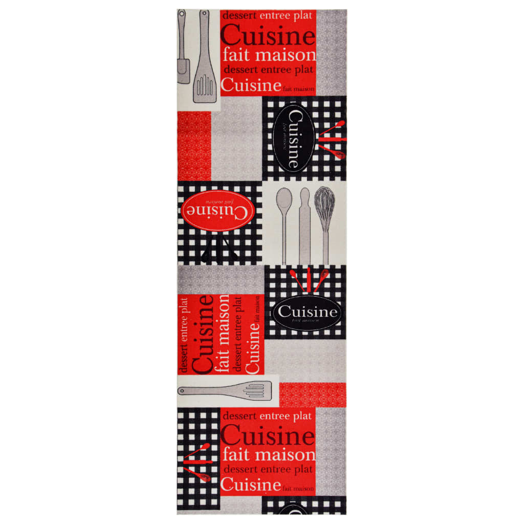 vaskbar køkkenmåtte 60x300 cm Cuisine-tryk