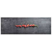køkkenmåtte 45x150 cm vaskbar chilitryk