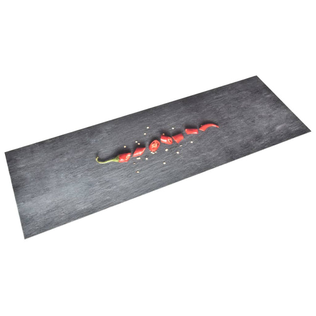 køkkenmåtte 45x150 cm vaskbar chilitryk