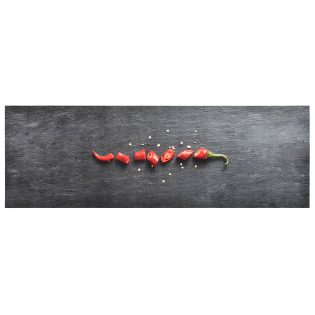vaskbar køkkenmåtte 60x300 cm chili