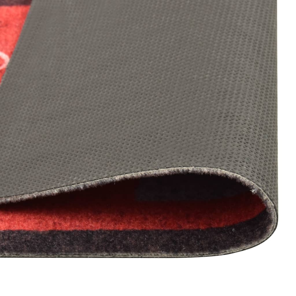 vaskbar køkkenmåtte 60x300 cm tomater