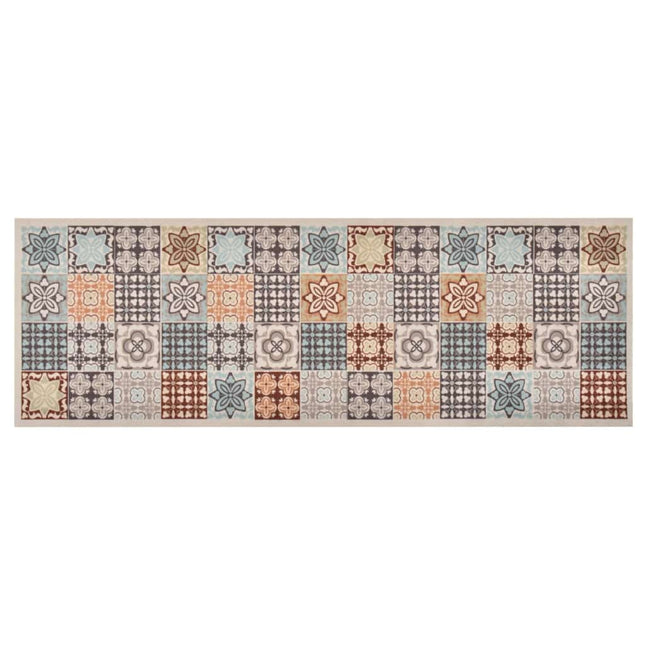 vaskbar køkkenmåtte 60x180 cm mosaiktryk