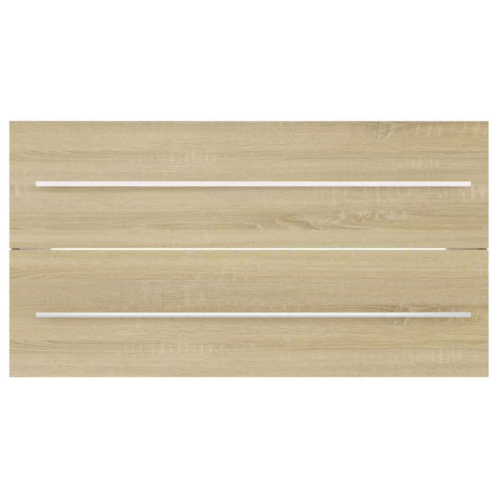 badeværelsesmøbelsæt 2 dele spånplade sonoma-eg