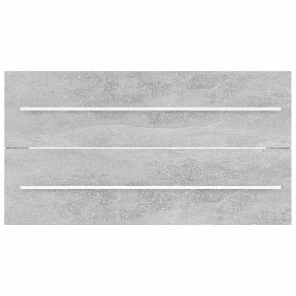 badeværelsesmøbelsæt 2 dele spånplade betongrå