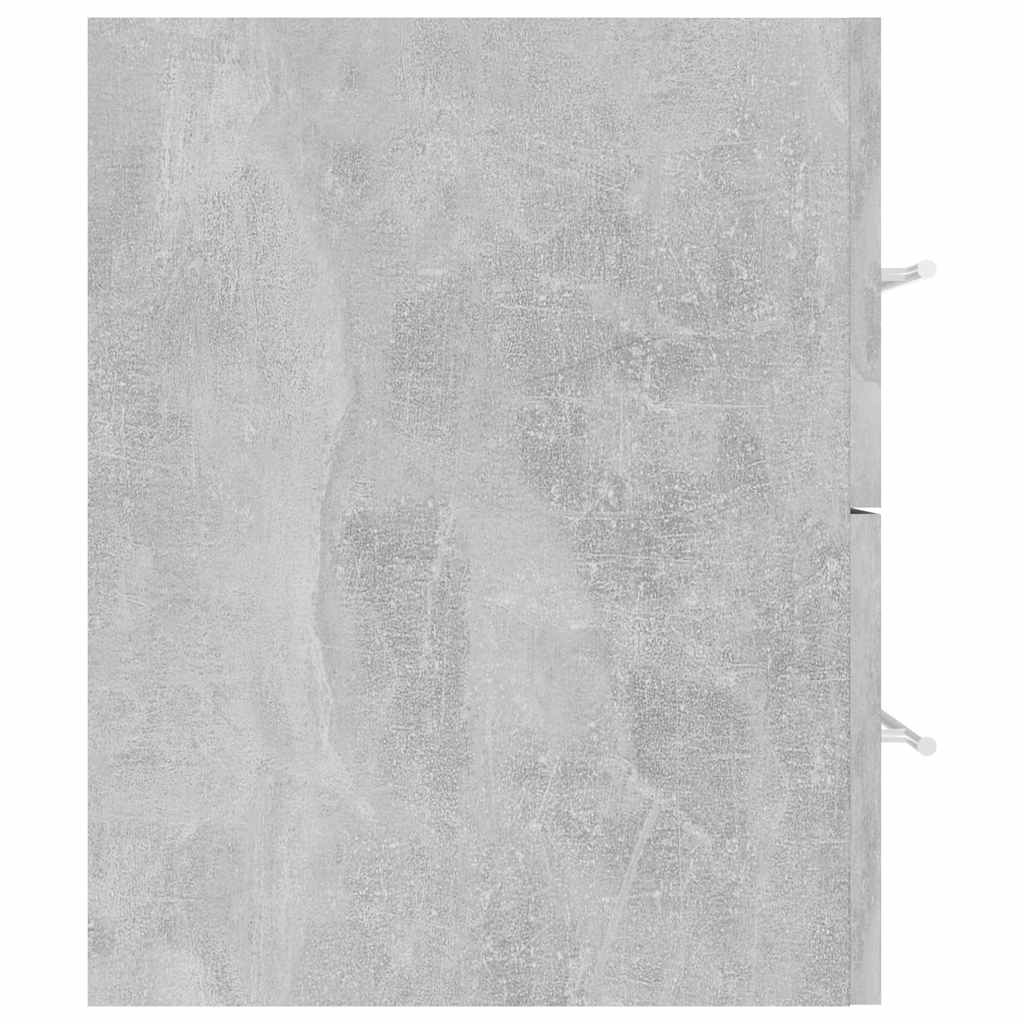 badeværelsesmøbelsæt 2 dele spånplade betongrå