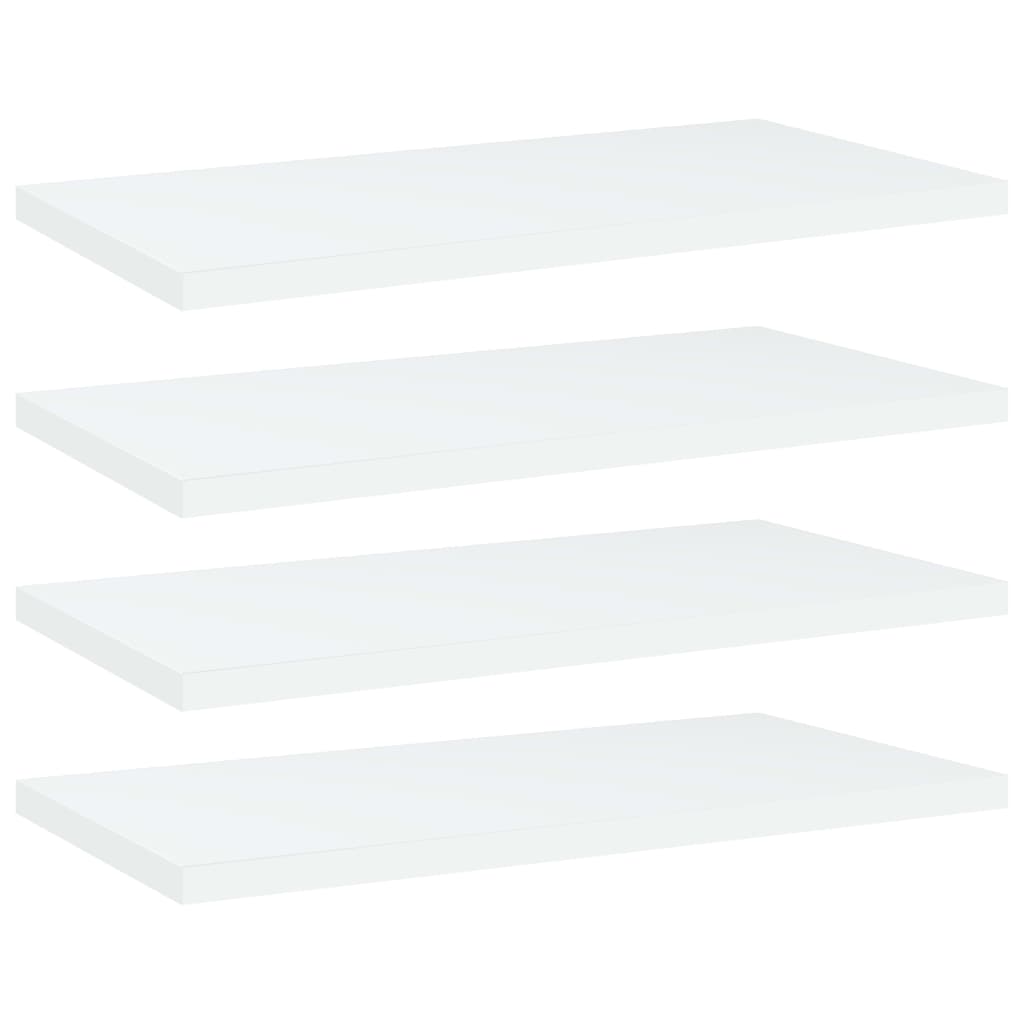 Boghylder 40X10X1,5 Cm Konstrueret Træ Hvid - 4 / 40 x 20 x 1.5 cm