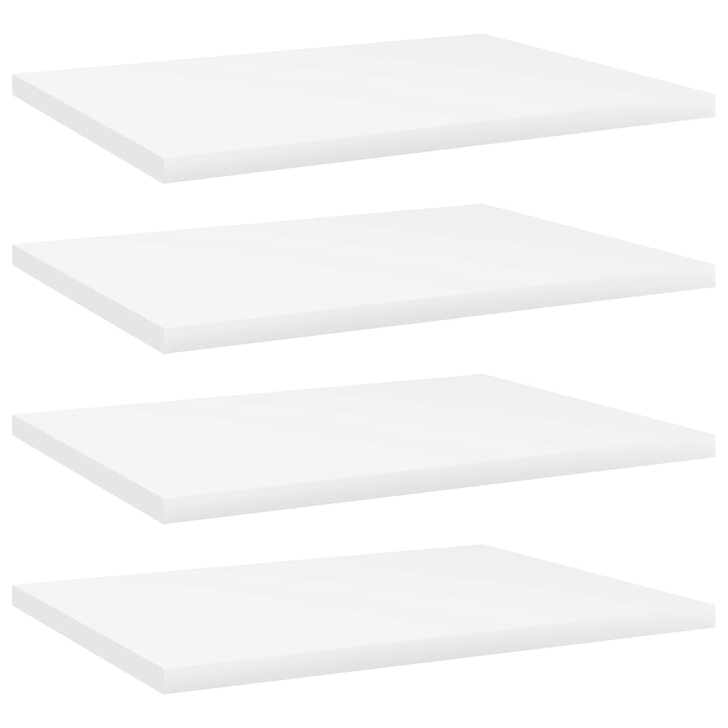 Boghylder 40X10X1,5 Cm Konstrueret Træ Hvid - 4 / 40 x 30 x 1.5 cm