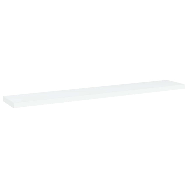 boghylder 4 stk. 60x10x1,5 cm konstrueret træ hvid