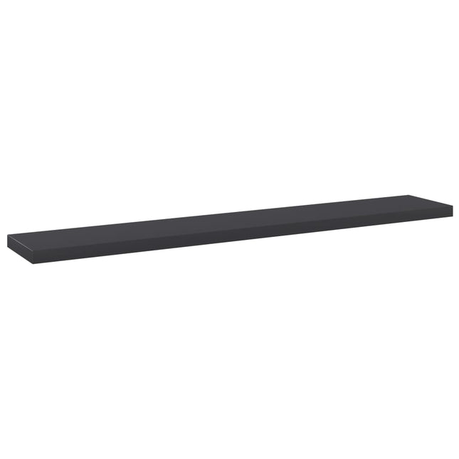 boghylder 4 stk. 60x10x1,5 cm konstrueret træ grå