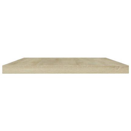 boghylder 4 stk. 60x10x1,5 cm konstrueret træ sonoma-eg
