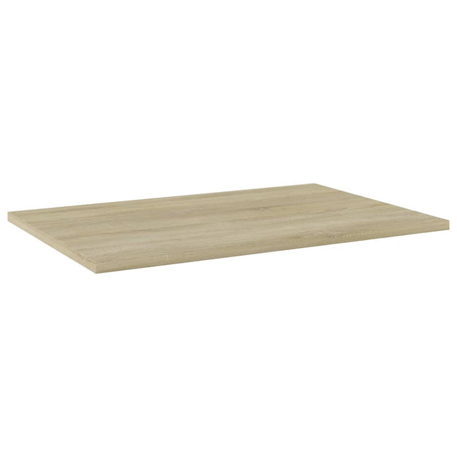 boghylder 4 stk. 60x40x1,5 cm konstrueret træ sonoma-eg