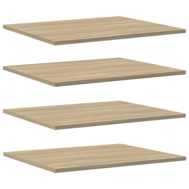 boghylder 8 stk. 60x50x1,5 cm spånplade sonoma-eg